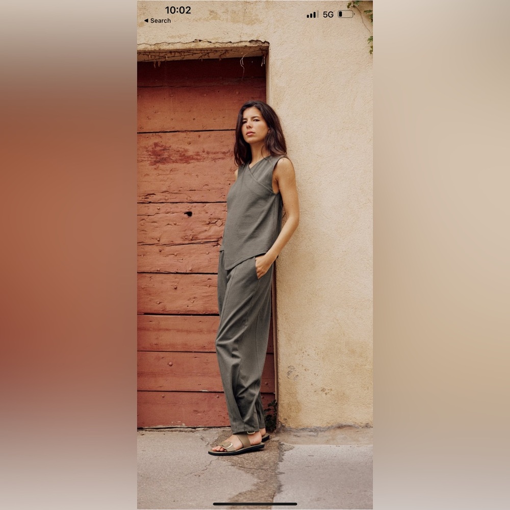 Beautiful Zara olive /brown set.